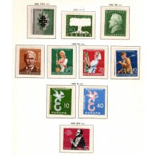 1956-2000 Vesttyskland - Nær komplet samling - Frimærke - Postfrisk og Stemplet.